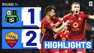 SASSUOLOROMA 12  HIGHLIGHTS  Roma turn the game on its head  Serie A 202324 [upl. by Abocaj]