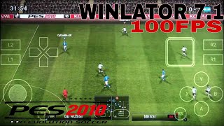 PES 2010 NO WINLATOR 71 EMULADOR DE WINDOWS PARA ANDROID CONFIGURAÇÃO COMPLETA 100FPS NO S22 [upl. by Adyol748]