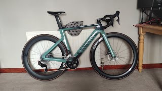 Canyon Aeroad SLX Disc eTap 70 2022 Pale Green  DT Swiss ARC 1600 Hub sound [upl. by Lutero]