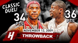 LeBron James vs Dwyane Wade CLASSIC FRIENDSHIP DUEL 20091112  EPIC Highlights [upl. by Chad]