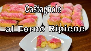 CASTAGNOLE MARCHIGIANE al forno ripiene di crema e con alchermes  Prima del CaffÃ¨ [upl. by Adorne]