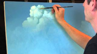 Painting Clouds with Tim Gagnon A Time Lapse Speed Landscape Painting with Acrylic [upl. by Hcirdla66]