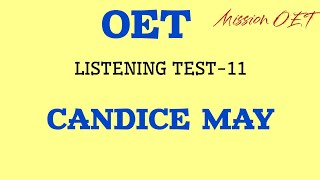 OET LISTENING  1Candice May  2 Jane speirs oet oettest oetnursing [upl. by Willock709]