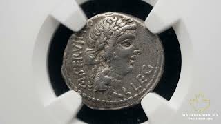 ✨ Lot 766  Gadoury Auction October 2526 ✨ Denarius of Q Caepio Brutus [upl. by Jollanta]