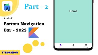 Bottom Navigation Bar  Android Studio  Fragments  Part  2  Java  2023 [upl. by Nossila]