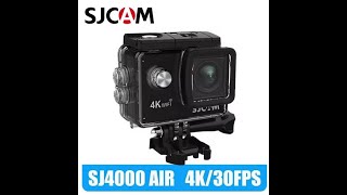 SJCAM Action Camera SJ4000 AIR 4K 30PFS 1080P 4x Zoom WIFI Sports Motorcycle Helmet Waterproof Cam [upl. by Olraced]