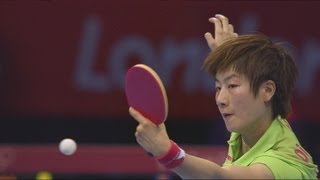 Womens Table Tennis Singles Gold Medal Match  China v China  London 2012 Olympics [upl. by Burnside]