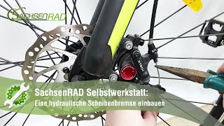 Scheibenbremsen beim EBike selber umrüsten Von Mechanisch zu Hydraulisch [upl. by Gemini684]