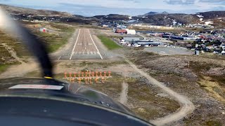 Landing at Hammerfest Airport VL3 Landing 1st of 4Ship Formation flying from Kirkenes  North Cape [upl. by Aneerahs]