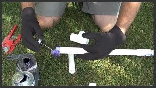 How to glue PVC pipe amp fittings [upl. by Aitnyc]