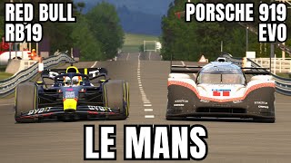 Can the Current FASTEST F1 CAR Beat the Porsche 919 EVO at LE MANS [upl. by Euqinemod]