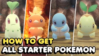 How To Get ALL STARTERS Gen 14 In Pokemon Brilliant Diamond amp Pokemon Shining Pearl [upl. by Zackariah425]