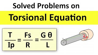 Torsion Torque Power Angle of Twist Polar Moment of Inertia Modulus of RigiditySolved Problem [upl. by Ardnossac]