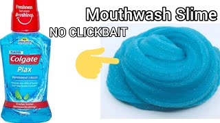 MOUTHWASH SLIME  No glue No borax 💯 Real  TESTED AND APPROVED [upl. by Akehs]