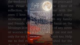 Nightly Prayer Inspirational Prayers Daily Prayer Spiritual [upl. by Laikeze]