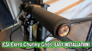 ESI grips Extra Chunky how to install the easy way Part 1 [upl. by Lenod]