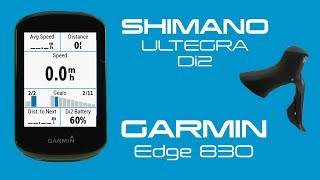 Garmin Edge 830 amp Shimano Di2 Pairing amp Setup [upl. by Yaned]