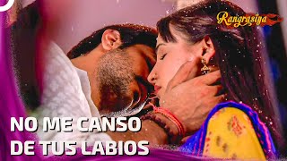 Primer Beso De Paro Y Rudra  Rangrasiya en Español Capítulo 125 [upl. by Hgielyak]