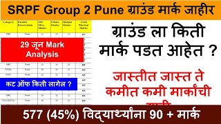 SRPF ground Mark Details  SRPF Group 2 Pune Ground  SRPF bharti 2024 [upl. by Athallia]