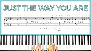 How to play Just The Way You Are by Bruno Mars on the piano  Playground Sessions [upl. by Arron]