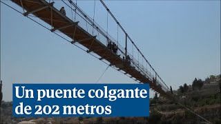 Jerusalén inaugura un puente colgante de 202 metros [upl. by Aria]