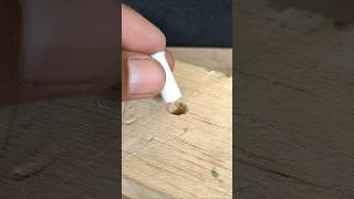 Useful idea How to practically fix a hole on wood with cigarette diy tips [upl. by Ttoile691]