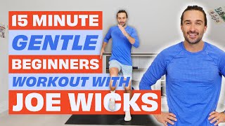 15 Minute GENTLE BEGINNERS Workout  Joe Wicks Workouts [upl. by Nairda]