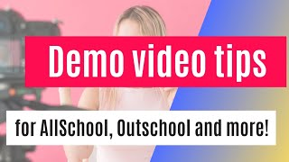 Demo video tips for AllSchool and Outschool [upl. by Blim]