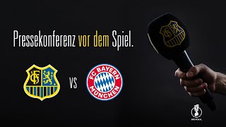 1 FC Saarbrücken  FC Bayern München  Pressekonferenz vor dem Spiel DFBPokal 2324 [upl. by Lokim]