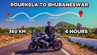 Rourkela to bhubaneswar road trip in pulsar RS 200  Covered 360km in 4 hours [upl. by Euqininod]