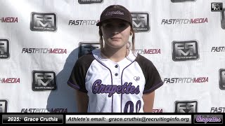 2025 Grace Cruthis 41 GPA Catcher 3rd Base amp Shortstop Softball Recruiting Skills Video Grapettes [upl. by Ahto]