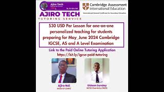 Online Paid OneonOne Class for Cambridge IGCSE ICT and Chemistry igcse igcseict igcsechemistry [upl. by Alfredo]