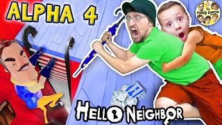 HELLO NEIGHBOR ALPHA 4 Simon Says Game Pt 1 Bendy Ink Machine in Basement  FGTEEV Elevator 20 [upl. by Terry]