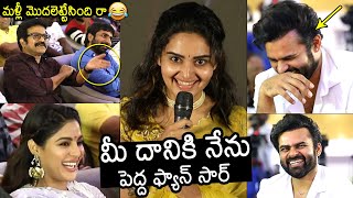 Sonia Singh Hilarious Speech At Virupaksha Success Meet  Sai Dharam Tej  News Buzz [upl. by Notfol]