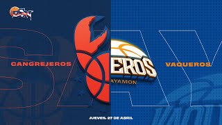 Cangrejeros de Santurce vs Vaqueros de Bayamón  27423  BSN 2023 [upl. by Hackathorn776]