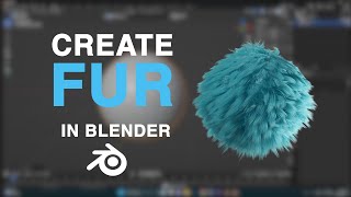 Create dynamic FurHair in Blender Tutorial [upl. by Avis634]