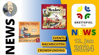 Brettspiel News der Brettspielbox 12 Januar 2024 [upl. by Seaddon392]