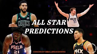 NBA ALL STAR PREDICTIONS [upl. by Emilee]