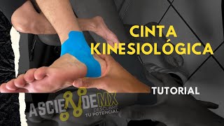 Vendaje de tobillo con kinesiotape Ideal para lesiones y deportistas TUTORIAL [upl. by Han688]