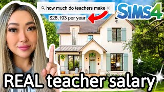 building a house for every career using REAL LIFE salaries in Sims 4 Career build series ep 2 [upl. by Lavoie]