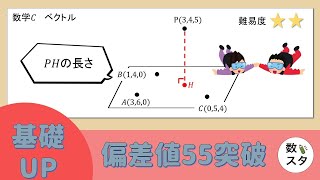 【ベクトル】3点の定める平面に下した垂線の長さを求める！ [upl. by Nuahsar]