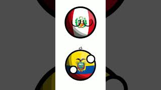 peru vs ecuador 🇵🇪🇪🇨countryballpolandball [upl. by Ailegnave]