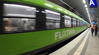 Flixtrain arrives at Berlin Hbf tief [upl. by Yspyg]