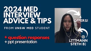 2024 Medicine Interview Tips from a UNSW Med Student UNSW WSU CSU UQ [upl. by Adnylem906]