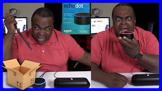 Amazon Echo Dot I WILL KILL YOU TOO Unboxing amp Setup [upl. by Nariko]