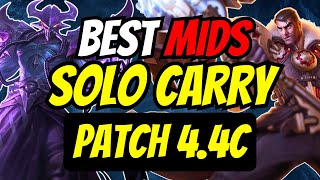 Best Mid Laners to SOLO CARRY Patch 44c [upl. by Stanhope]