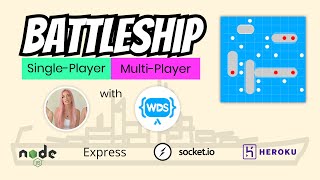 Building BATTLESHIPS Multiplayer Game with Nodejs Express Socketio Heroku  23 [upl. by Akehsar376]