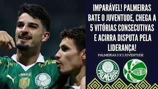 IMPARÁVEL PALMEIRAS VENCE MAIS UMA CHEGA A MELHOR SEQUÊNCIA DESDE 23 E ACIRRA DISPUTA PELA PONTA [upl. by Phyllys81]