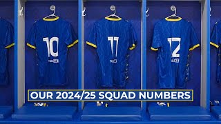 Our 202425 Squad Numbers 🔢  Behind The Scenes 🟡🔵 [upl. by Dearborn252]