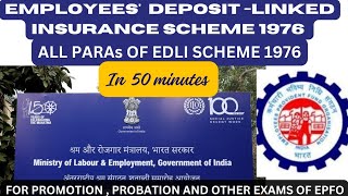 EDLI SCHEME 1976 I EMPLOYEES DEPOSIT LINKED INSURANCE SCHEME 1976 epfo pf [upl. by Katonah14]